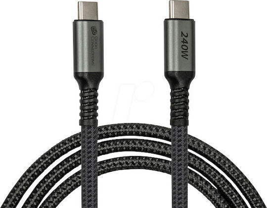Digitus USB 2.0 Cable USB-C Male - USB-C 240W PD Gray 1m