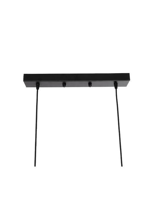 GloboStar Lucana Pendant Light Black Rail with Socket E27 40x25x75cm