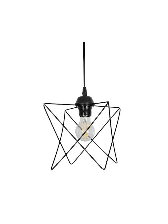 GloboStar Glind Pendant Light Black Rail with Socket E27 55x25x70cm
