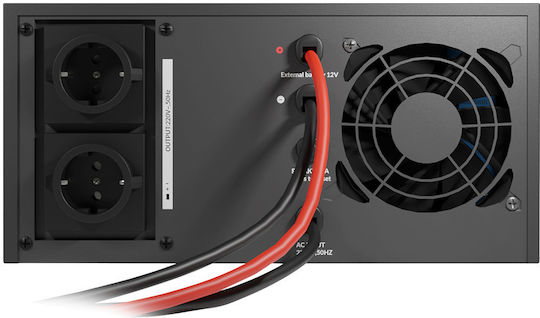 NJOY Aira 600 UPS Line-Interactive 600VA 500W με 2 Schuko Πρίζες