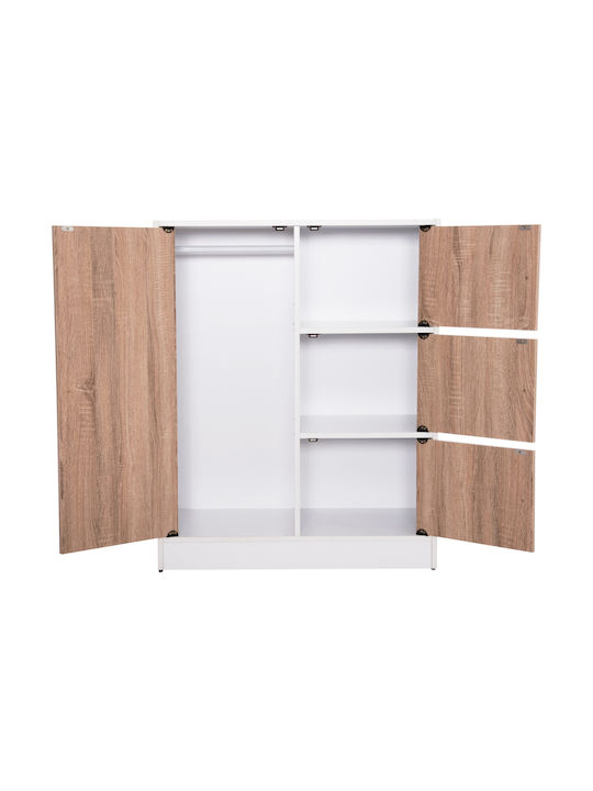 Floor Cabinet Sonama Oak-white 80x39.5x99.5cm