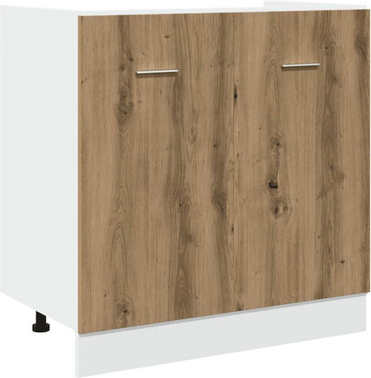 11-teiliges Küchenschrank-Set aus Kunstholz in Handwerker-Eiche 3328580