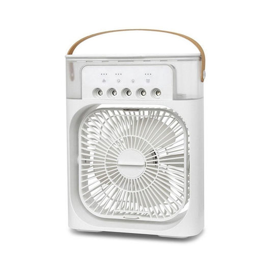 USB Fan with Water and Lighting 10W White 512820_w