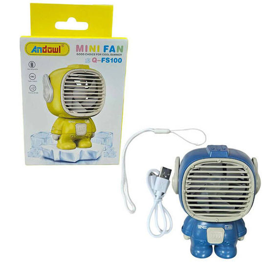 Andowl Ventilator USB Albastru Q-FS100
