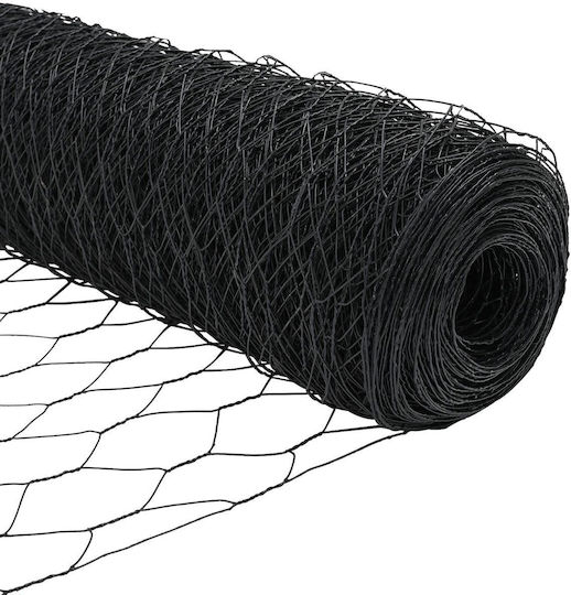 Hexagon Fence Vidaxl Grey 1.4x50 M Steel Stylized Posts Vidaxl Spikes 13 Pcs 32 Mm 160cm Galvanized Steel Grey
