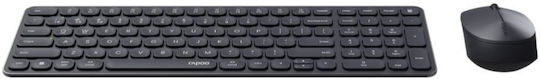 Rapoo E9310M Wireless Bluetooth Keyboard & Mouse Set Greek