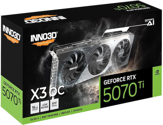 Inno 3D GeForce RTX 5070 Ti 16GB GDDR7 X3 OC Κάρτα Γραφικών
