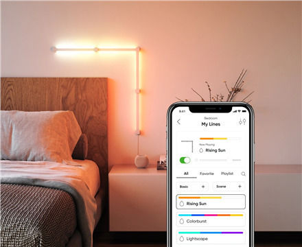 Nanoleaf Smart Διακοσμητικό Φωτιστικό LED RGB Μπάρα 4τμχ 3εκ.
