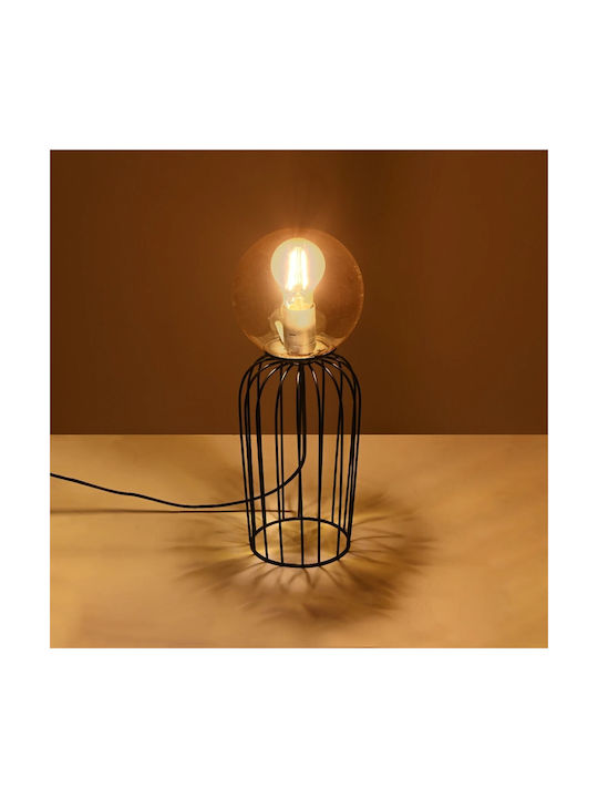 GloboStar Decorative Lamp with Socket for Bulb E27 Black
