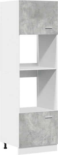 Spülbeckenschrank Grey Concrete 305x46x141.5cm