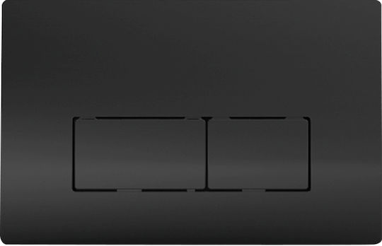 Wisa Easy-Touch Flush Plate Dual Flush Matte Black