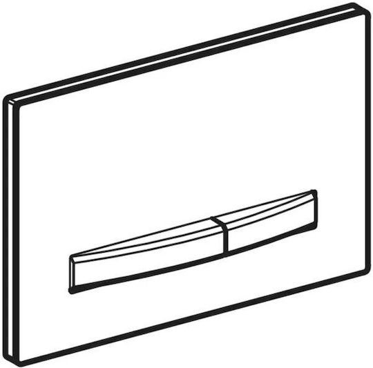 Geberit Sigma 50 Dual Flush Flush Plate for Toilets Inox
