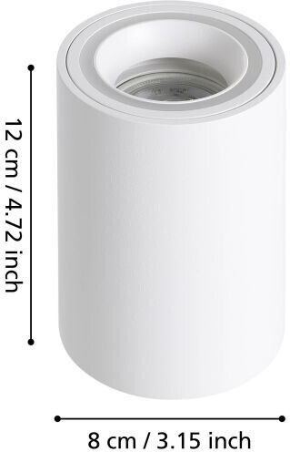 Eglo Single Ceiling & Wall Spot with GU10 Socket in White Color