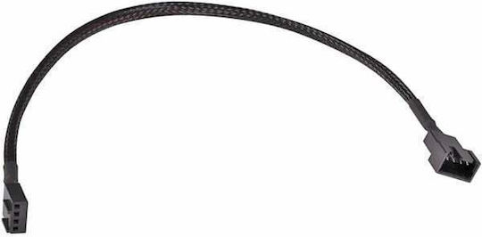 Alphacool Fan Cable 4-Pin To 4-Pin Extension 30cm Black 18674