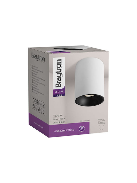 Braytron Single Spot with Socket GU10 in White Color