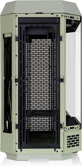 Thermaltake Tower 600 Gaming Midi-Turm Computergehäuse mit Seitenfenster Grüne