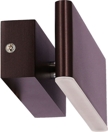 MSA Lamp Wall with Integrated LED and Natural White Light Brown