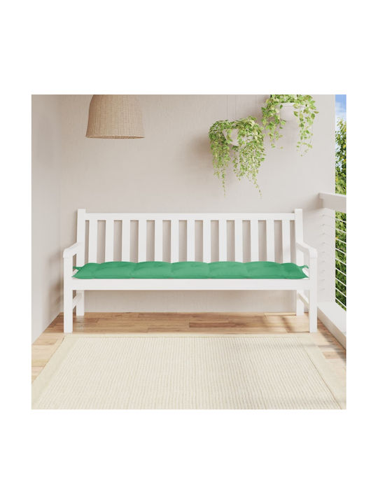 vidaXL Waterproof Garden Bench Cushion Green 50x180cm
