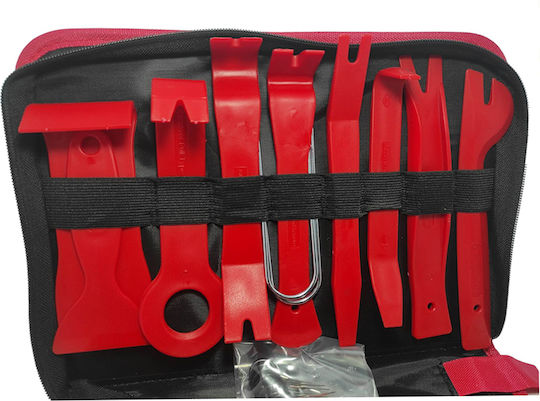 Radio Removal Tools & Plastic Car Upholstery Clips 25 Pieces
