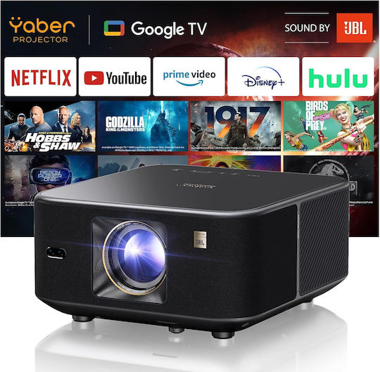 Yaber K3 Projector DLP Full HD Απλής Λάμπας με Wi-Fi και Ενσωματωμένα Ηχεία