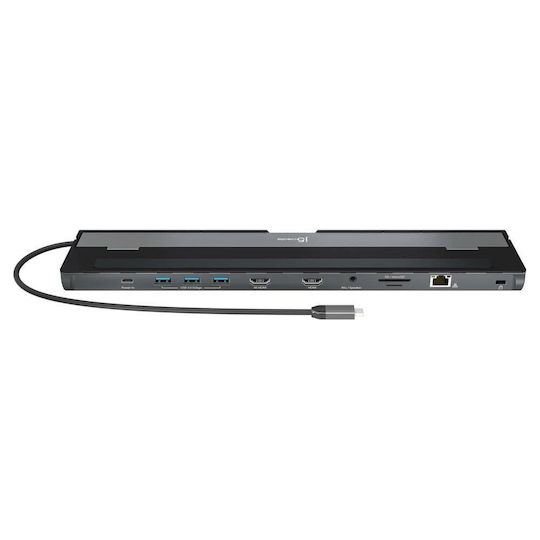 J5 Create USB-C Docking Station με HDMI 4K PD Ethernet Μαύρο (JCD542-N)