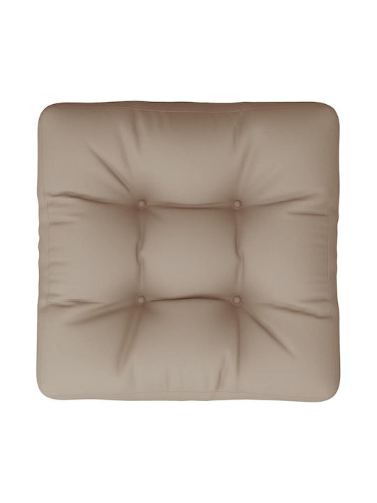 vidaXL Μαξιλάρι για Παγκάκι Παλέτας Taupe, Μπεζ-γκρι 60x61.5εκ.