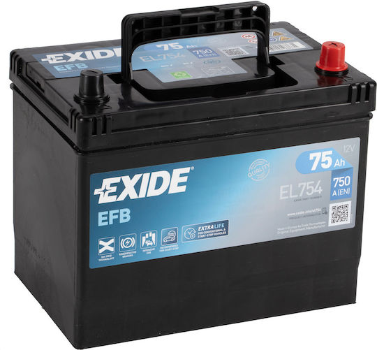 Exide Batterie Auto / Lkw / Boot EFB mit Kapazität 75Ah