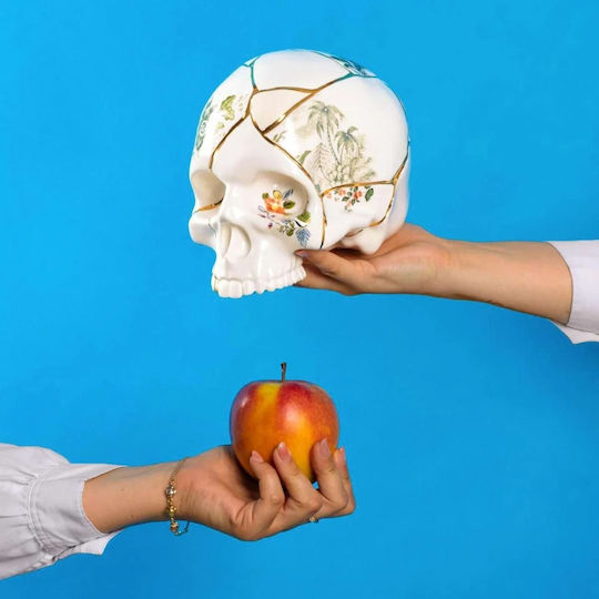 Seletti Декоративен за пространство Skull от Керамичен Материал 1бр