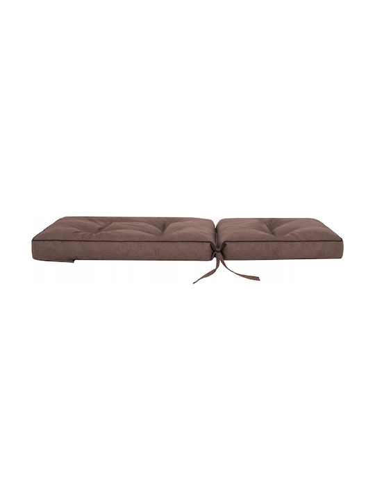 Μαξιλάρι Καρέκλας Κήπου με Πλάτη Brown 50x120εκ.