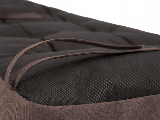 Bench Cushion for Garden Brown 50x120cm