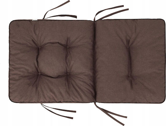 Venus Μαξιλάρι Καρέκλας Κήπου με Πλάτη Dark Brown 50x110εκ.