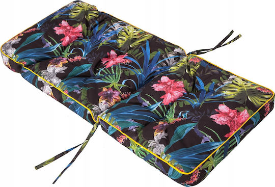 Gartenstuhlkissen mit Rückenlehne Oxford Mehrfarbige Blätter 50x120cm