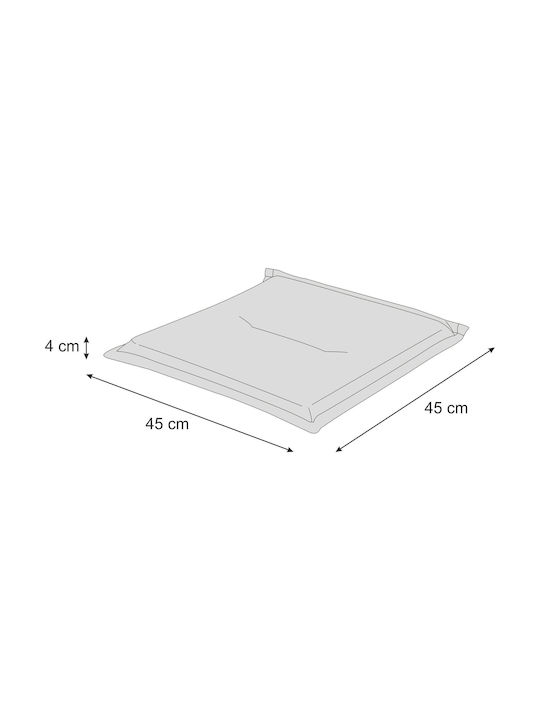 Perna Scaunului De Grădină Gri Închis 45x45cm