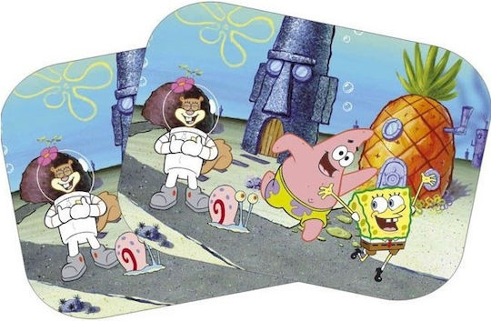 Guard Πλαϊνά Σκίαστρα Αυτοκινήτου Bob Σφουγγαράκης 45x37εκ. 2τμχ