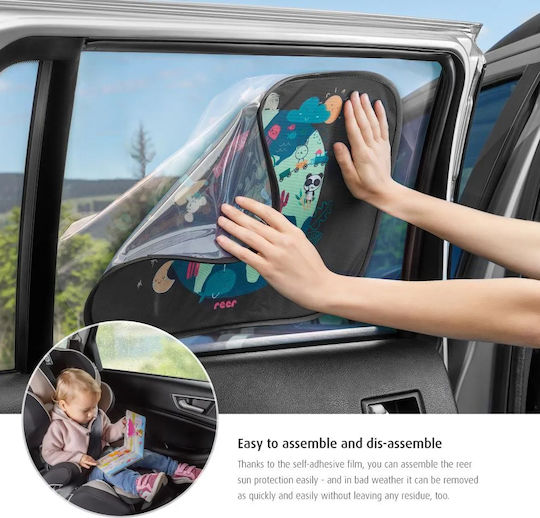 Reer Странични сенници за кола с вендуза TravelKid 51x34см. 2бр