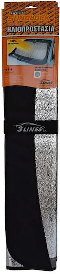 3Lines Interior Car Windshield Sun Shade 145x70cm