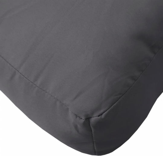 vidaXL Pernă De Canapea Pentru Scaune De Grădină Cu Spătar Waterproof Antracit 3 Bucăți