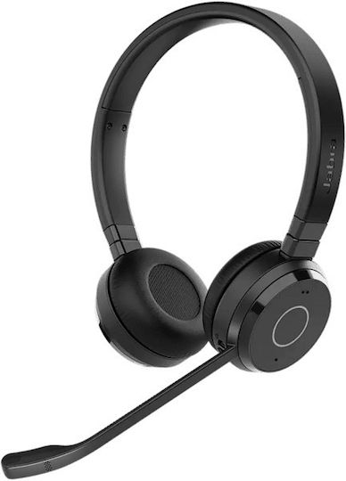 Jabra Evolve 65 TE Link 390a UC Mono Ασύρματα On Ear Multimedia Ακουστικά με μικρόφωνο και σύνδεση Bluetooth
