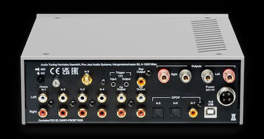 Pro-Ject Audio Integrated Hi-Fi Amp Stereo Maia DS3 140W/4Ω 80W/8Ω Silver