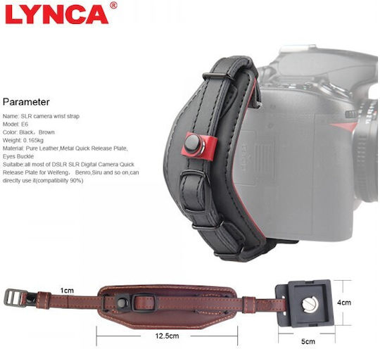 Lensgo Lynca E6 Black Ιμάντας Χειρός