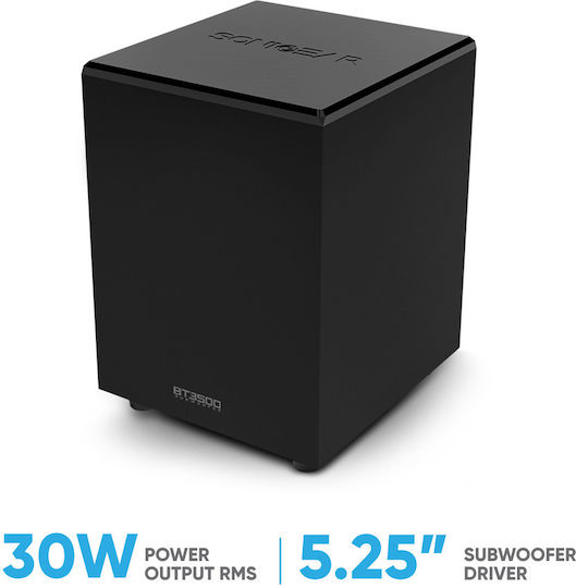 Sonic Gear BT-3500 Soundbar 2.1 Bluetooth και HDMI 30W με Ασύρματο Subwoofer και Τηλεχειριστήριο Μαύρο