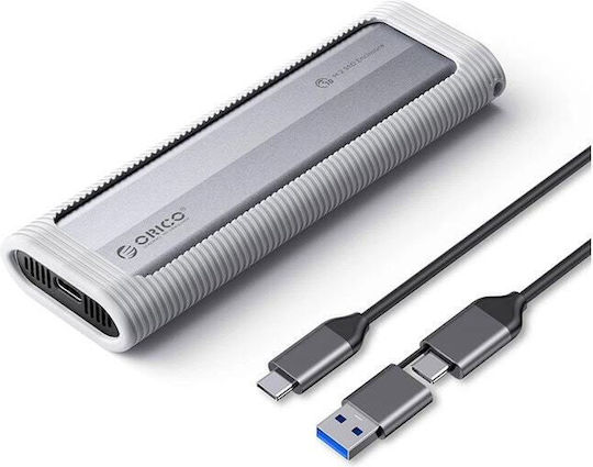 Orico Θήκη για Σκληρό Δίσκο M.2 SATA III NVME με σύνδεση USB 3.2 Type-C σε Γκρι χρώμα