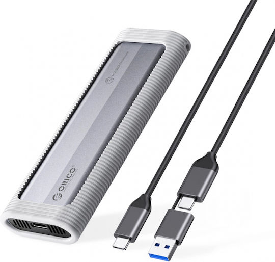Orico Θήκη για Σκληρό Δίσκο M.2 SATA III με σύνδεση SATA USB 3.1 Type-C σε Γκρι χρώμα