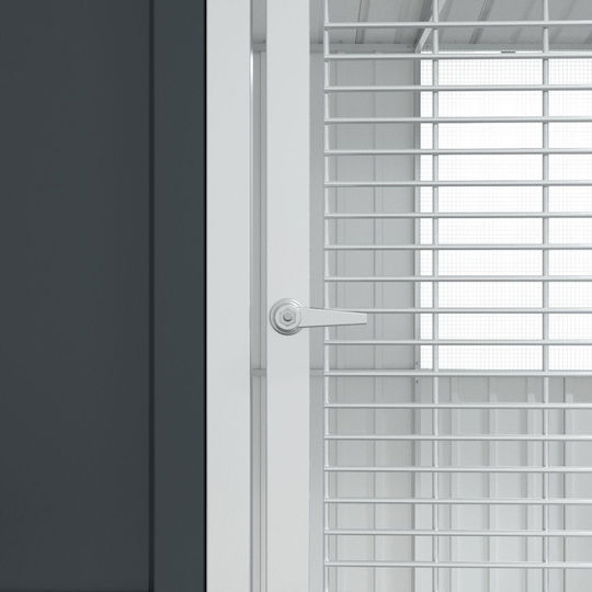 Κλουβί Πουλιών Vidaxl Ανθρακί 215x78x200 Εκ Γαλβανισμένο Ατσάλι Γκρι
