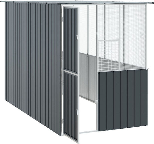 Vidaxl Bird Cage Anthracite 215x78x200 Galvanized Steel Grey