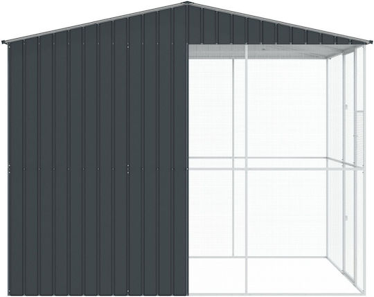 Vidaxl Vogelkäfig Anthrazit 215x310x247 Stahl Anthrazit