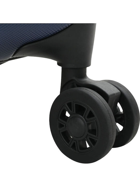 vidaXL Reisekoffer Hart Dunkelblau mit 4 Rädern Höhe 55,5cm