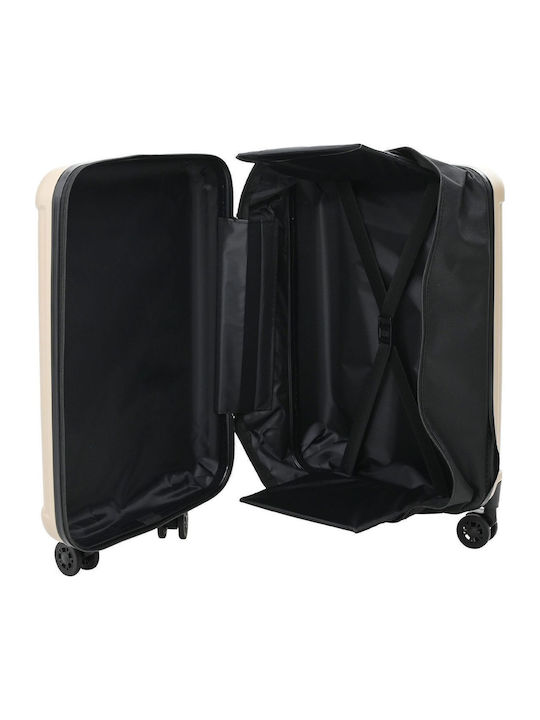 vidaXL Valiză De Călătorie Cabină Tough Șampanie Cu 4 Roți Înălțime 55.5 Cm