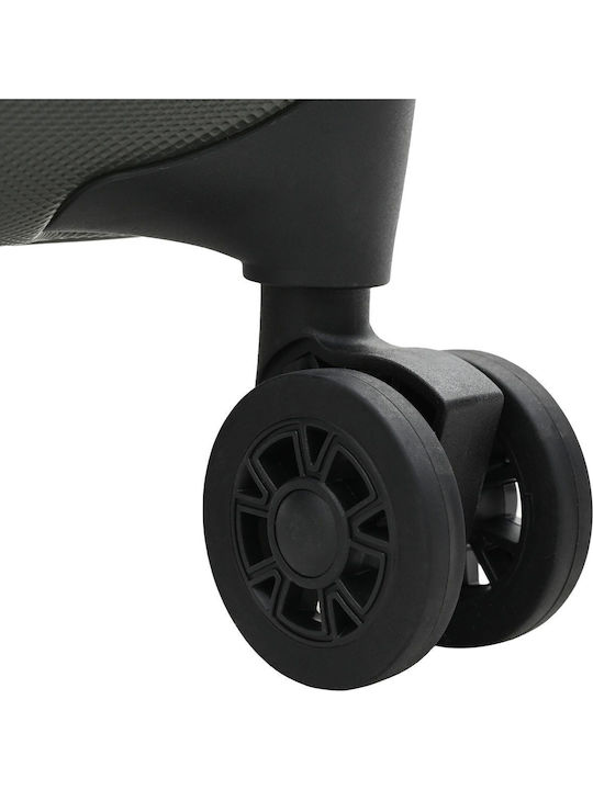 vidaXL Valiză De Călătorie Cabină Tough Gri Închis Cu 4 Roți Înălțime 55.5cm