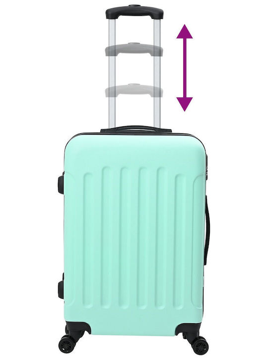 vidaXL Travel Suitcases Hard Mint with 4 Wheels Set of 3 Pieces